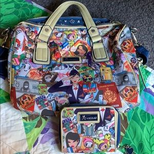 Tokidoki matching bag and wallet